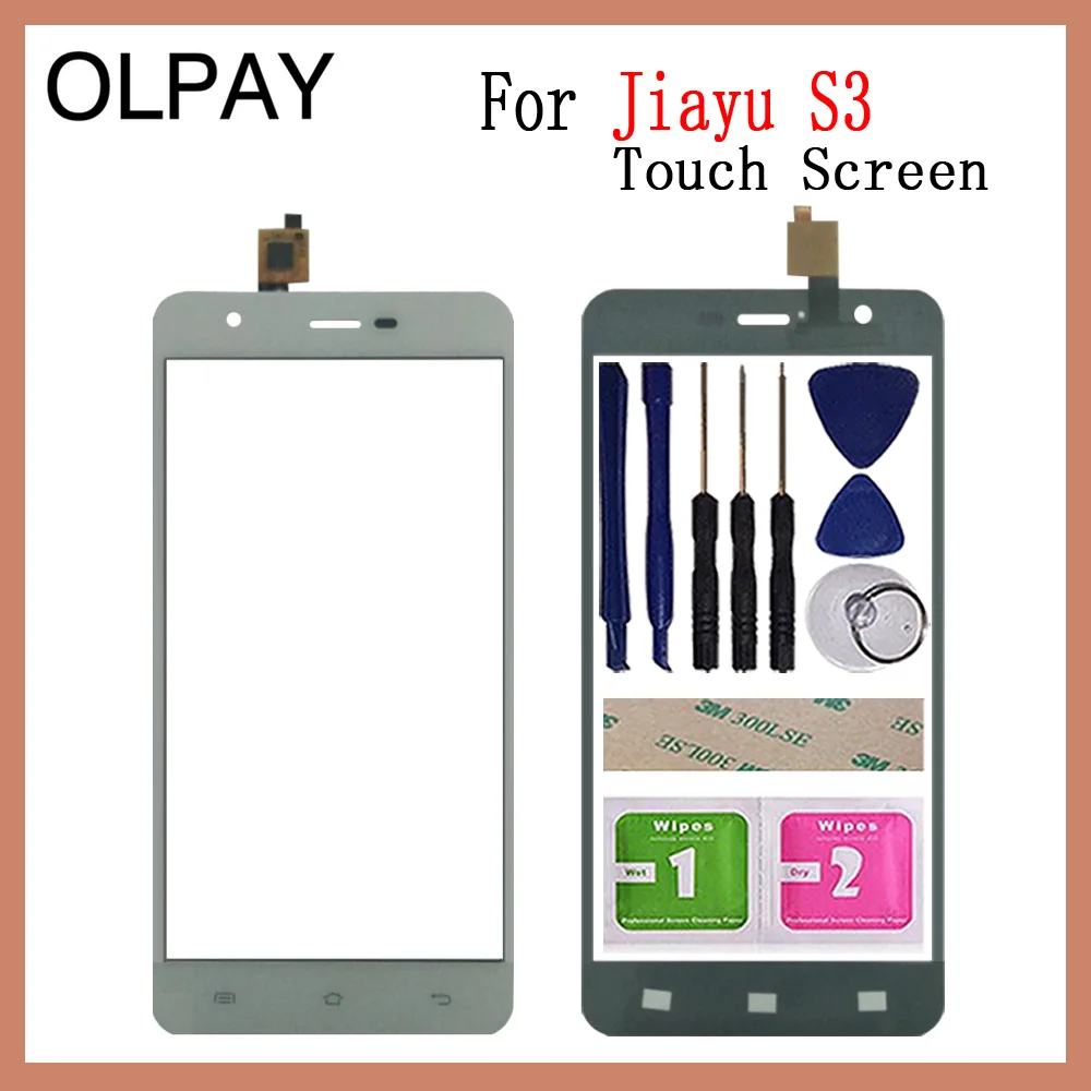OLPAY 5,5 ''сенсорный экран для мобильного телефона для Jiayu S3 Сенсорный экран дигитайзер панель запасные части сенсорный экран передний стеклянный датчик