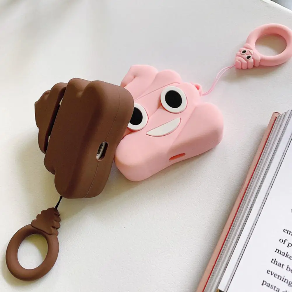 

Full Protective Cover Creative Cartoon Stool Anti-damage Silicone Wireless Earphone Protective Case For AirPods1/2 AirPods Pro