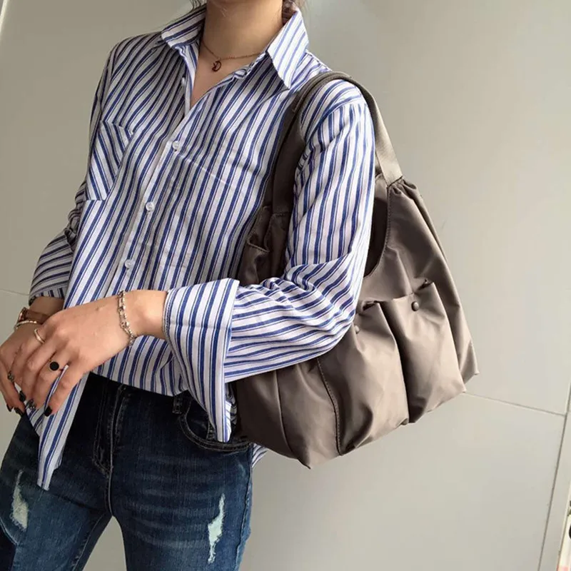 

2020 Women New Fashion Solid Concise Multiple Bag All-match Large Capacity Shoulder Bag Tote Bag Office Daily Black/Gray