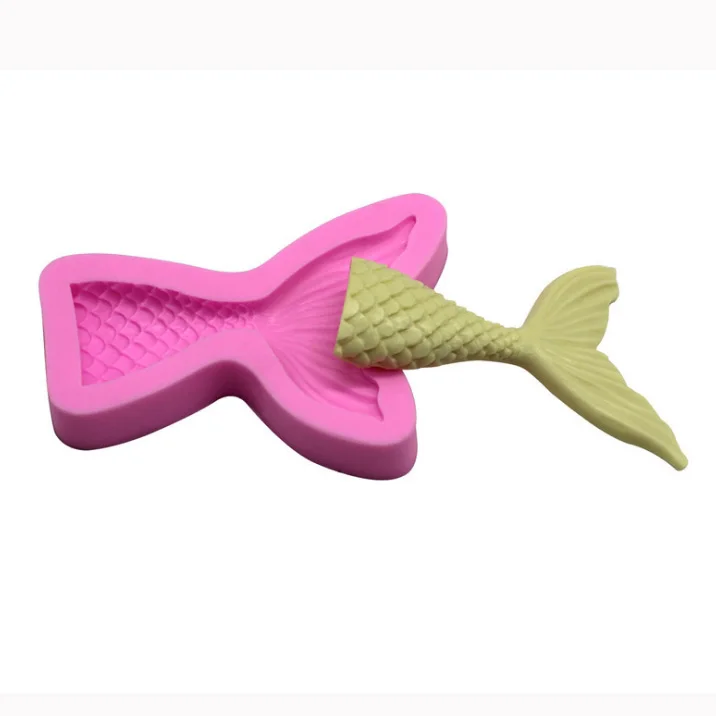 Силиконовая форма русалки помадка торт декоративный инструмент для выпечки