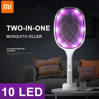for xiaomi electric two in one 10 led trap mosquito killer lamp 3000v bug zapper usb anti insect bug zapper summer mosquito net