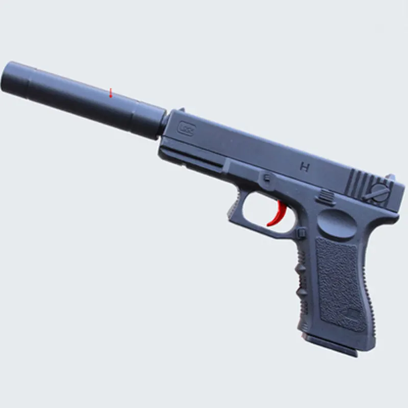 Ручной игрушечный пистолет Glock с водяными пулями пластиковый безопасный оружие