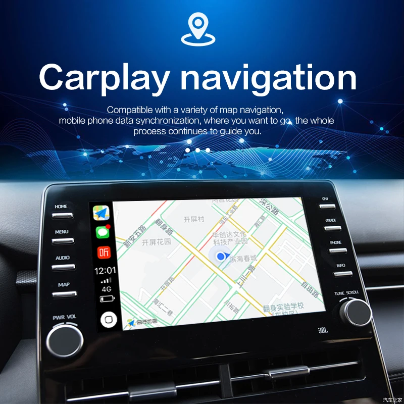 Беспроводной Apple Carplay toyota Android авто для PRIUS Hilux Camry Tundra Sienna Fortuner Landcruiser Prado