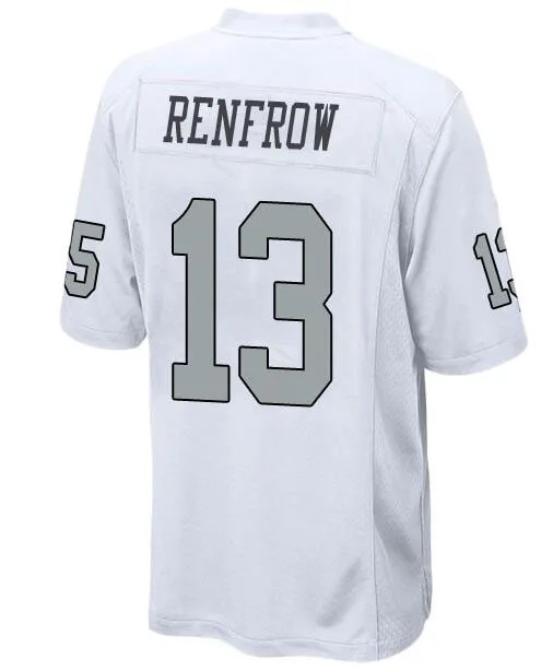 

embroidery American Jersey Hunter Renfrow Men Women Kid Youth White Silver Number Las Vegas Football Jersey