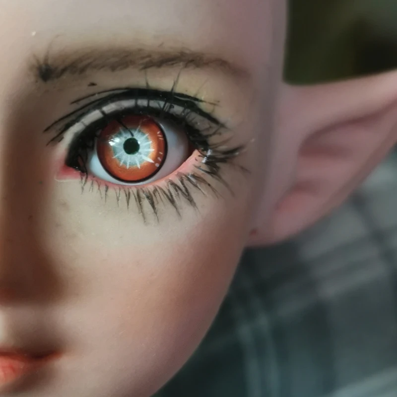 Красные блестящие BJD глаза 12mm14mm 16 мм 18 20 22 акриловые Глазные яблоки кукла ручной