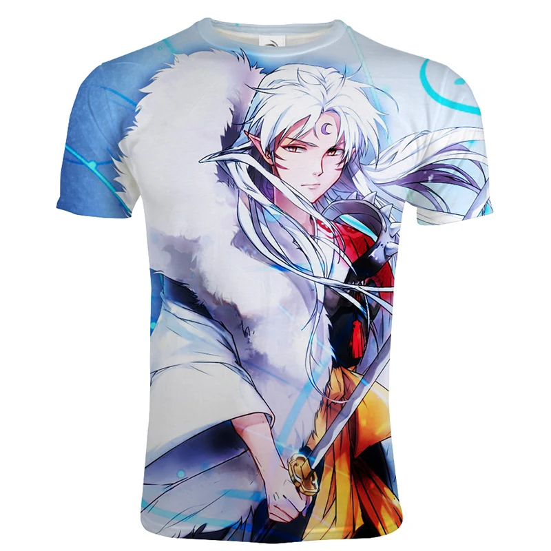 

Spring Summer Fashion Anime T-shirt Inuyasha 3D Printed Men Women Cosplay Casual Streetwear Tshirt Hip Hop Trendy T Shirt Unisex