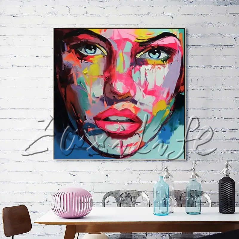 Палитра ножей для портретной фотосъемки с изображением девушки картина маслом