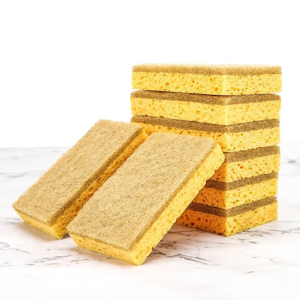 10 шт./упаковка биоразлагаемые губки для чистки посуды | Дом и сад