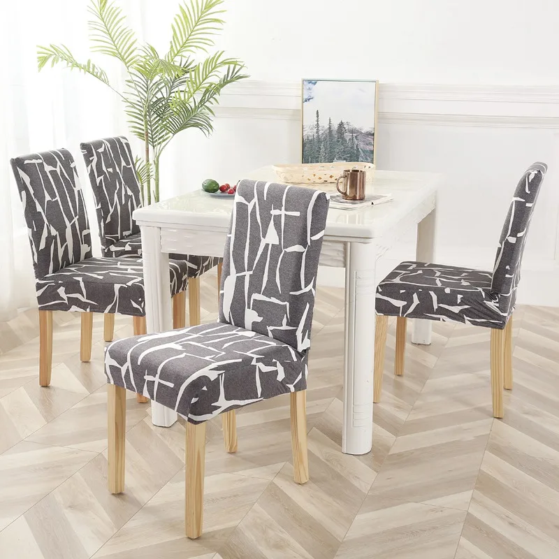 Обеденный чехол для кресла спандекс 4/6 шт. анти грязный сиденья кухни