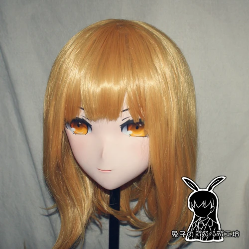 

(Rabbit 47) Handmade Female Resin Crossdress Pretty Girl Head Lolita Doll Mask Japanese Anime Cosplay Kigurumi Mask Crossdresser