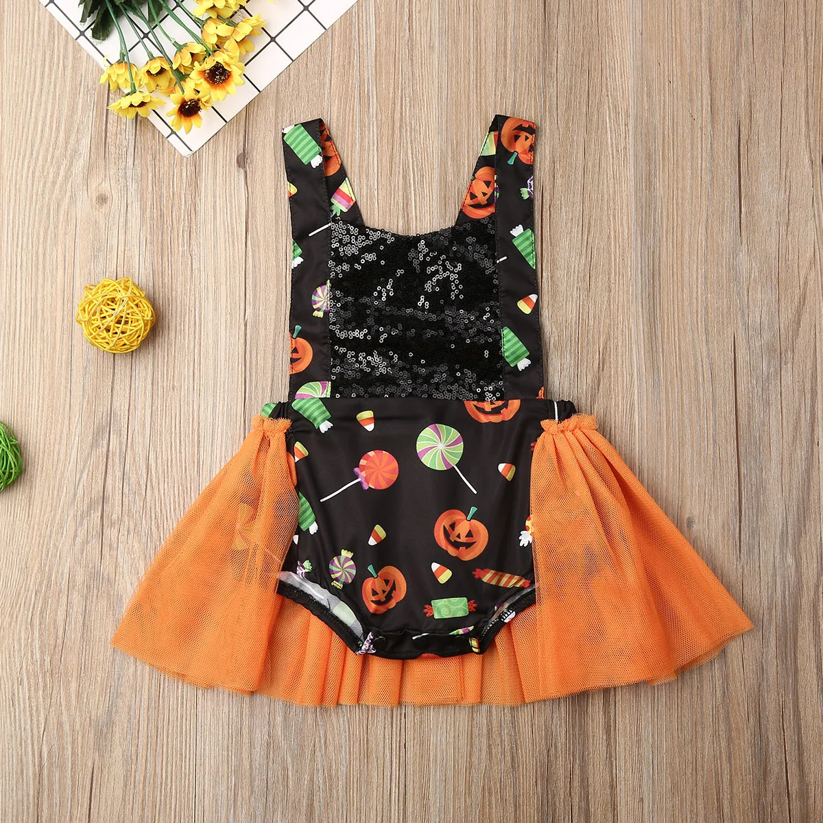 США наличии младенческой ребенок костюм для девушки хеллоуина конфеты боди