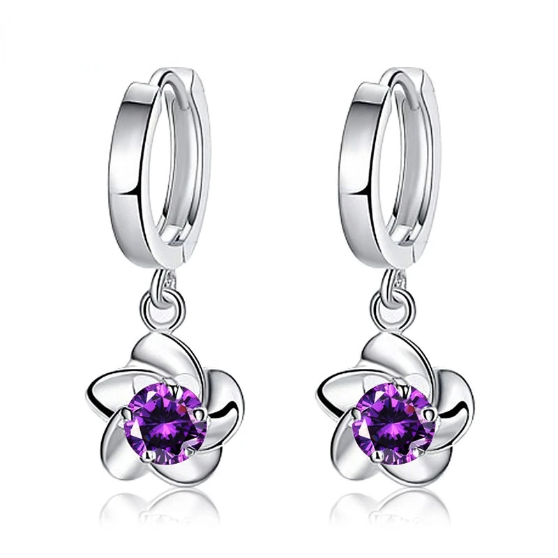 

Женские серьги из серебра 925 пробы, с фианитом