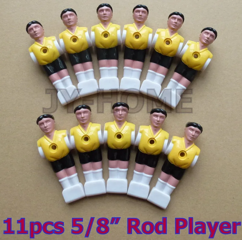 

FREE SHIPPING 22pcs/lot dark blue/yellow 5/8" rod Foosball Soccer Table football man Player men replacement parts 05