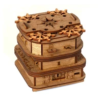 spanish locker box 3d 3d puzzle model mechanical puzzle level 10 high difficulty brainy decryption