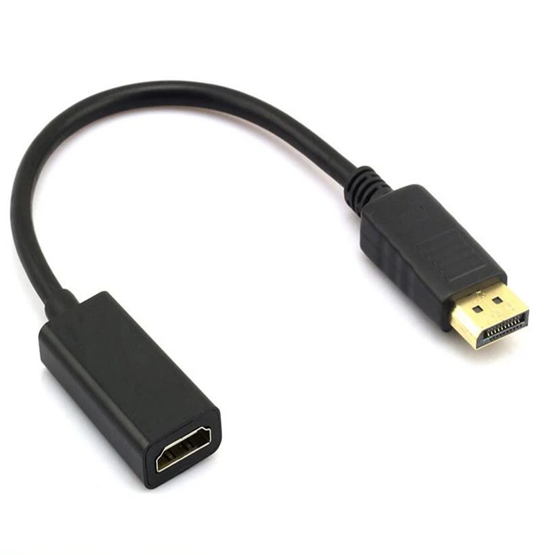 

dp to hdmi HD conversion cable DisplayPort to HDMI signal conversion HD 1080P video adapter compact and portable can be customiz