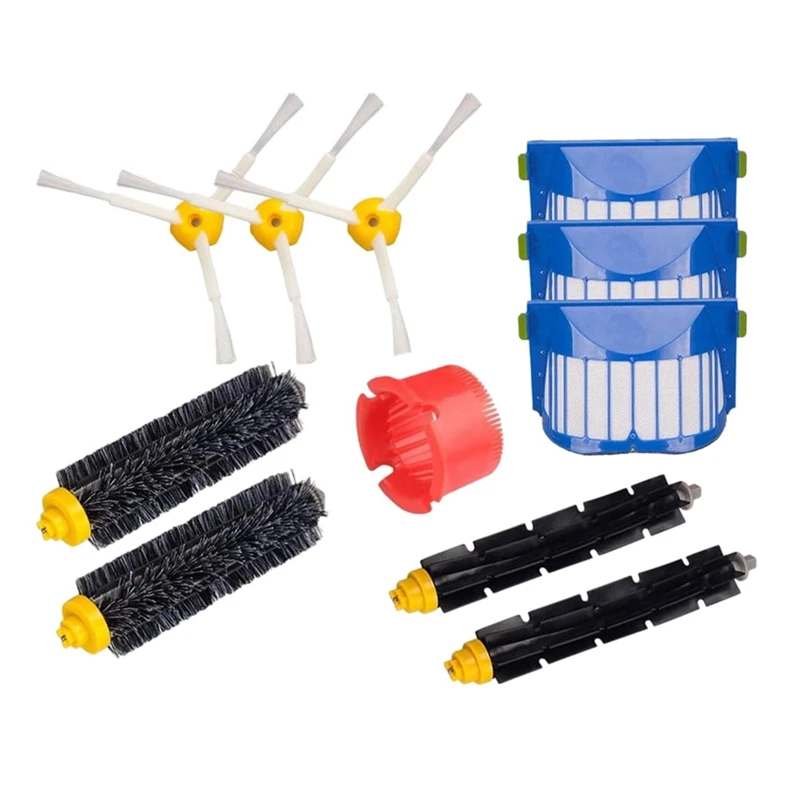 HOT！-Replacement Accessories Kit 11 Pcs for IRobot Roomba 600 Series 675 690 680 671 652 650 620 Vac Part Filter Roller Brush