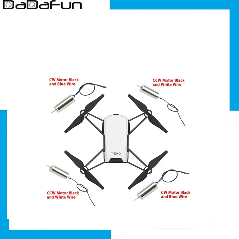 Универсальный двигатель CW/CCW двигатели для DJI Ryze Tello мини Квадрокоптер Дрон