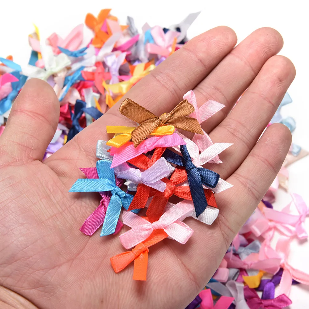 Лидер продаж 500 шт. маленький галстук бабочка из полиэстера и сатина украшение