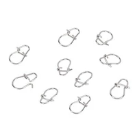 100pcsbag gourd type stainless steel hook swivel solid rings safety snapsfast clip lock snap connector fishing tackle tool