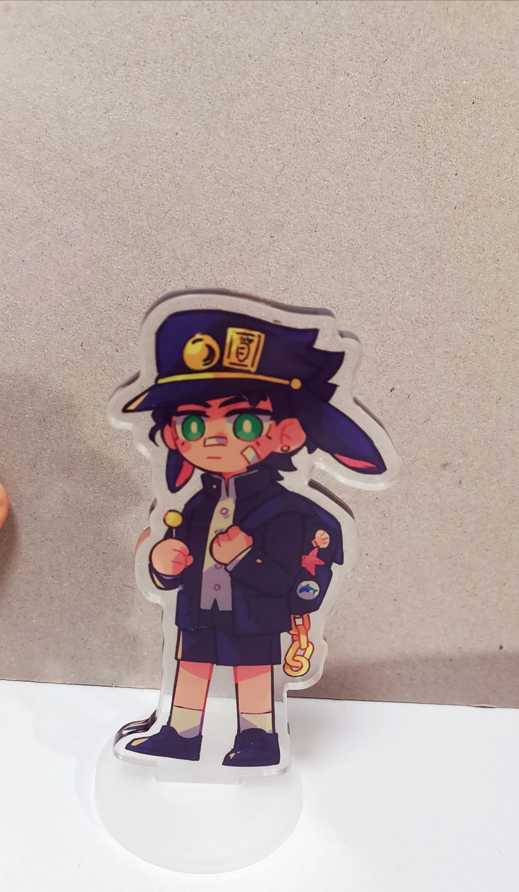 

Anime JoJo's Bizarre Adventure Giorno Giovanna Bruno Bucciarati Kujo Jotaro Rabbit Stand Figure Model Decoration Acrylic Gifts