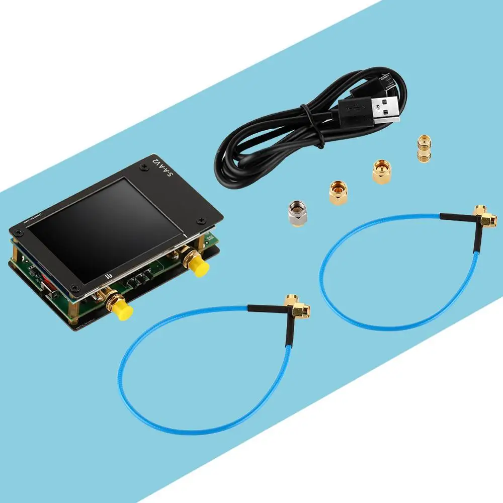 Векторный анализатор сети 2 8 дюйма VNA 10 кгц-3 ГГц HF VHF UHF антенный S-A-A-2 NanoVNA V2 |