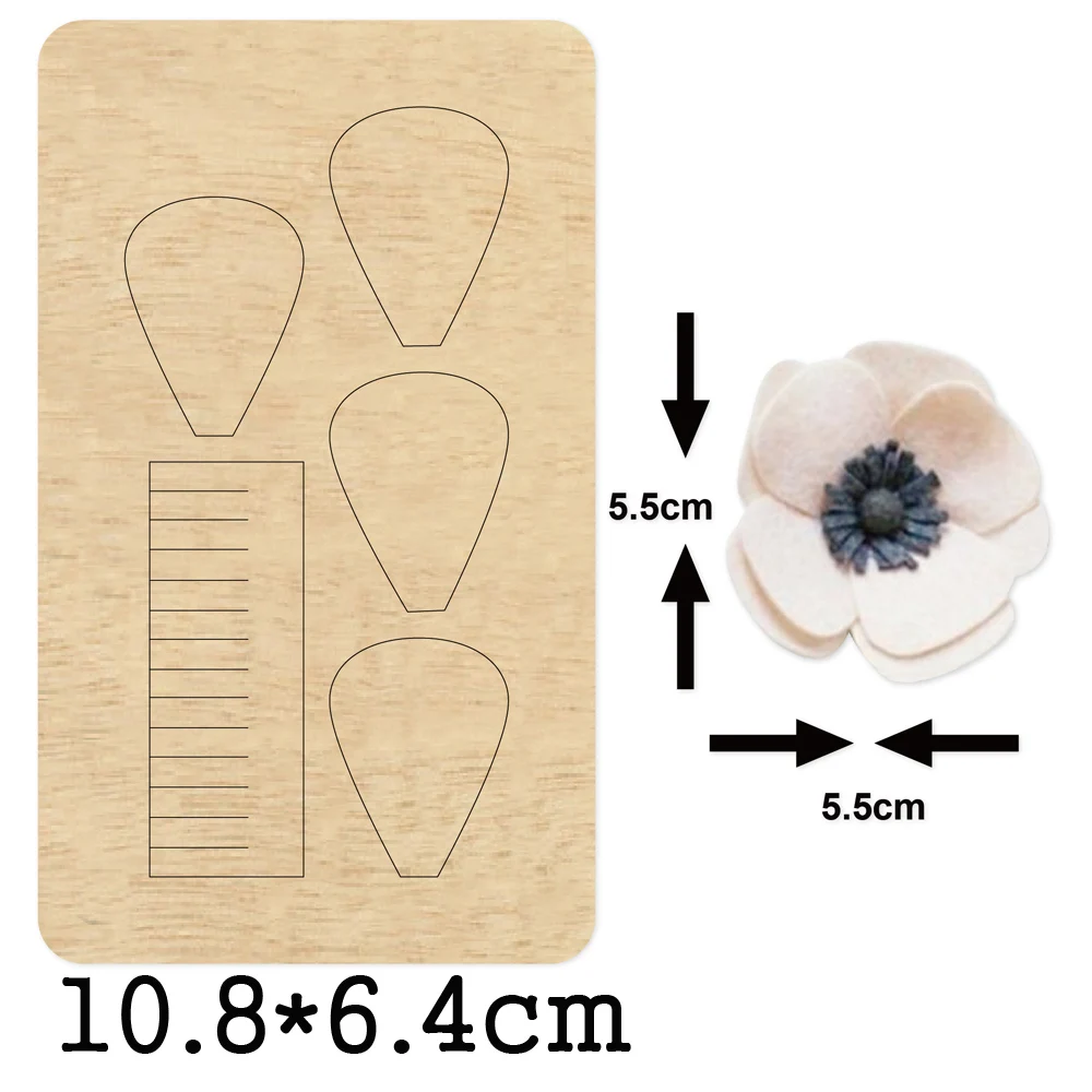 

Flowers Wooden Mold Floral Stamen Wood Dies For DIY Leather Cloth Paper Craft Fit Common Die Cutting Machines on the Market 2020