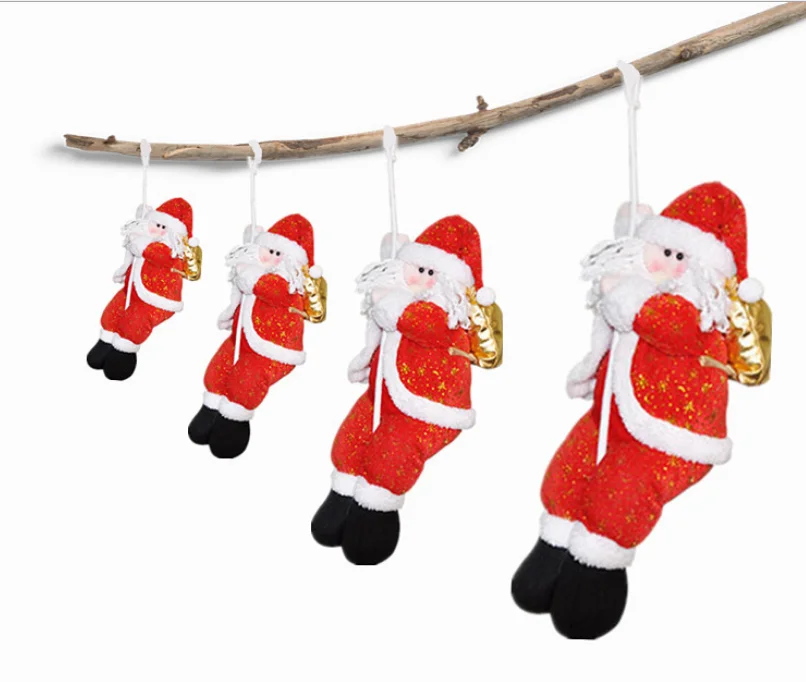 Рождество Скалолазание Веревка старый человек кукла подвески слинг Санта Клаус