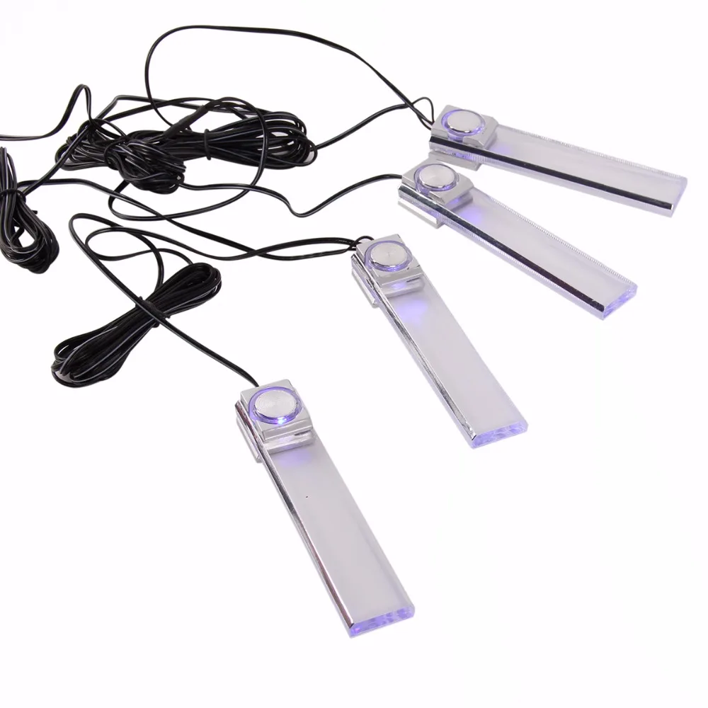 Универсальная автомобильная декоративная лампа 4 в 1 12 В|foot lamp|car lamp interiorcar interior lights