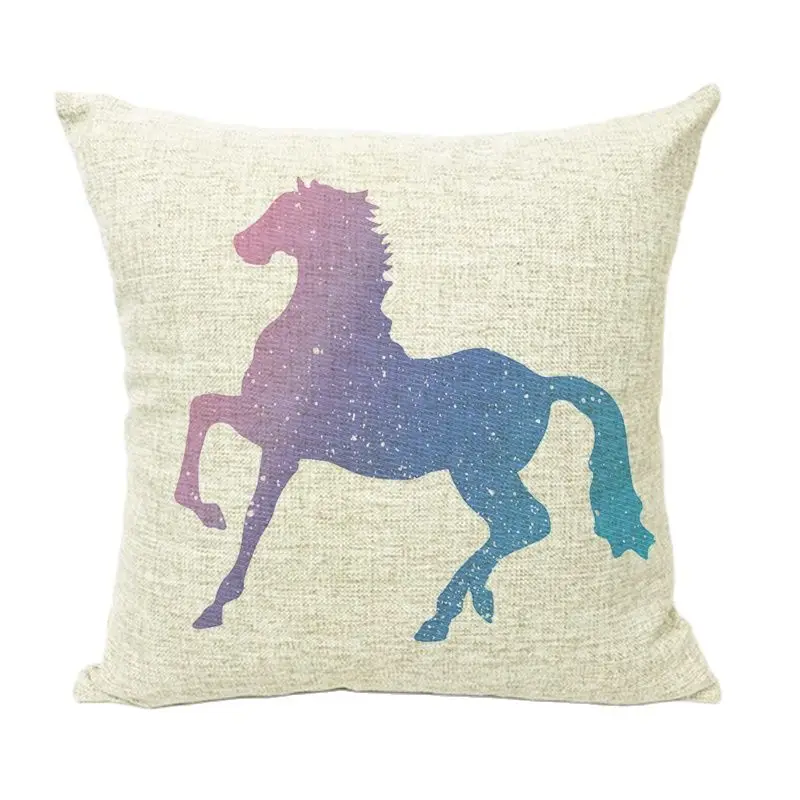 Наволочка для подушки крепкая и красивая лошадь неба красочное животное мечты
