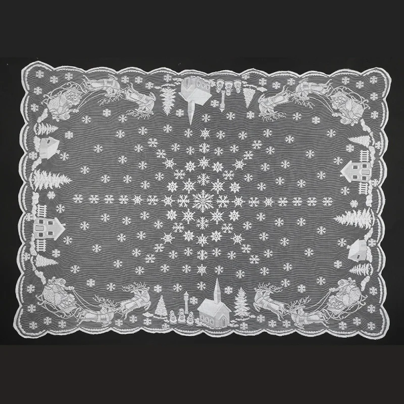 Lace Snowflake Table Cloths Multi-Size Party Home Festival Floral Decoration Textile zh1 | Дом и сад