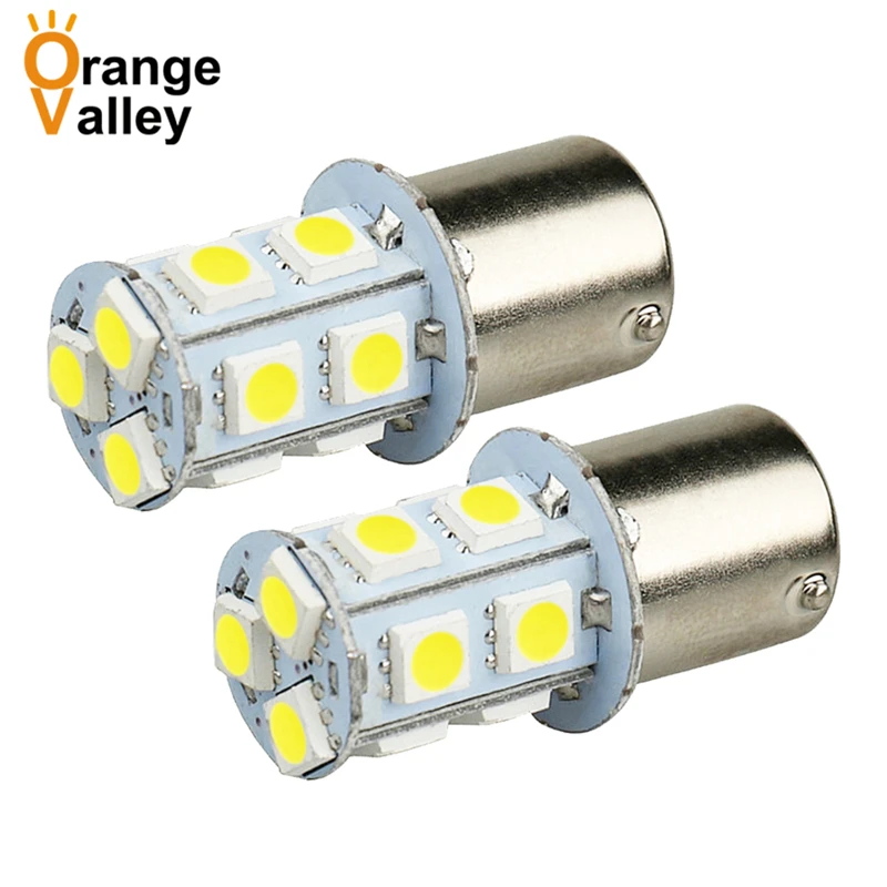 2 шт. 1156 BA15S P21W 13 SMD 5050 светодиодный стоп сигнал задних фонарей указателей повтора