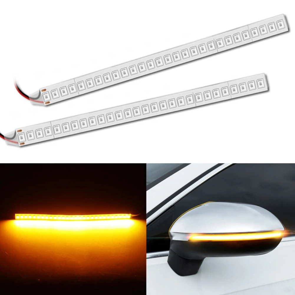 2 шт. полосы для зеркала заднего вида 15 см 180 градусов|Сигнальная лампа| |