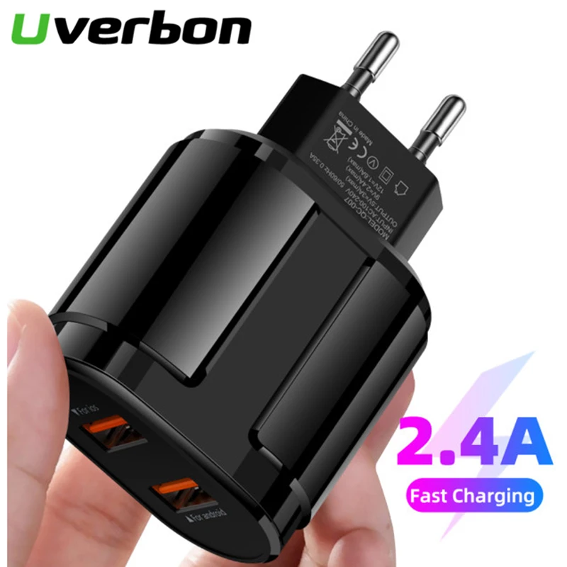 5V 2.4A USB зарядное устройство для iPhone X 8 Plus быстрое настенное адаптер EU/US Samsung S10 Huawei