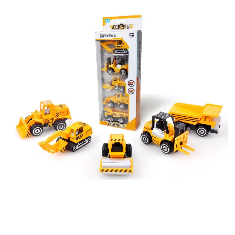 5 шт. мини-сплав моделирование строительный автомобиль военный грузовик-цистерна