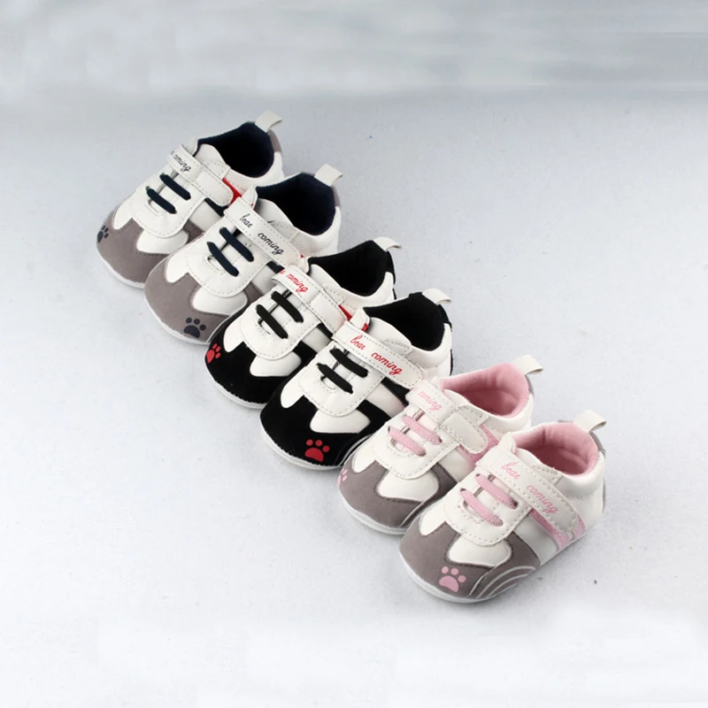 

Детская обувь для новорожденных мальчиков и девочек, детская спортивная обувь из искусственной кожи на шнуровке с мягкой подошвой