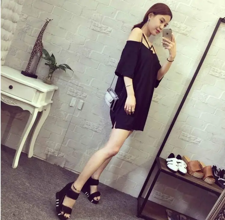 Женская футболка с открытыми плечами Blusa летняя хлопковая без бретелек большие