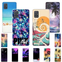 soft tpu phone case for samsung galaxy a72 a52 a32 a50 a70 a71 a21s a31 a40 a41 a11 a12 a20 beach surfing travel tropical cover
