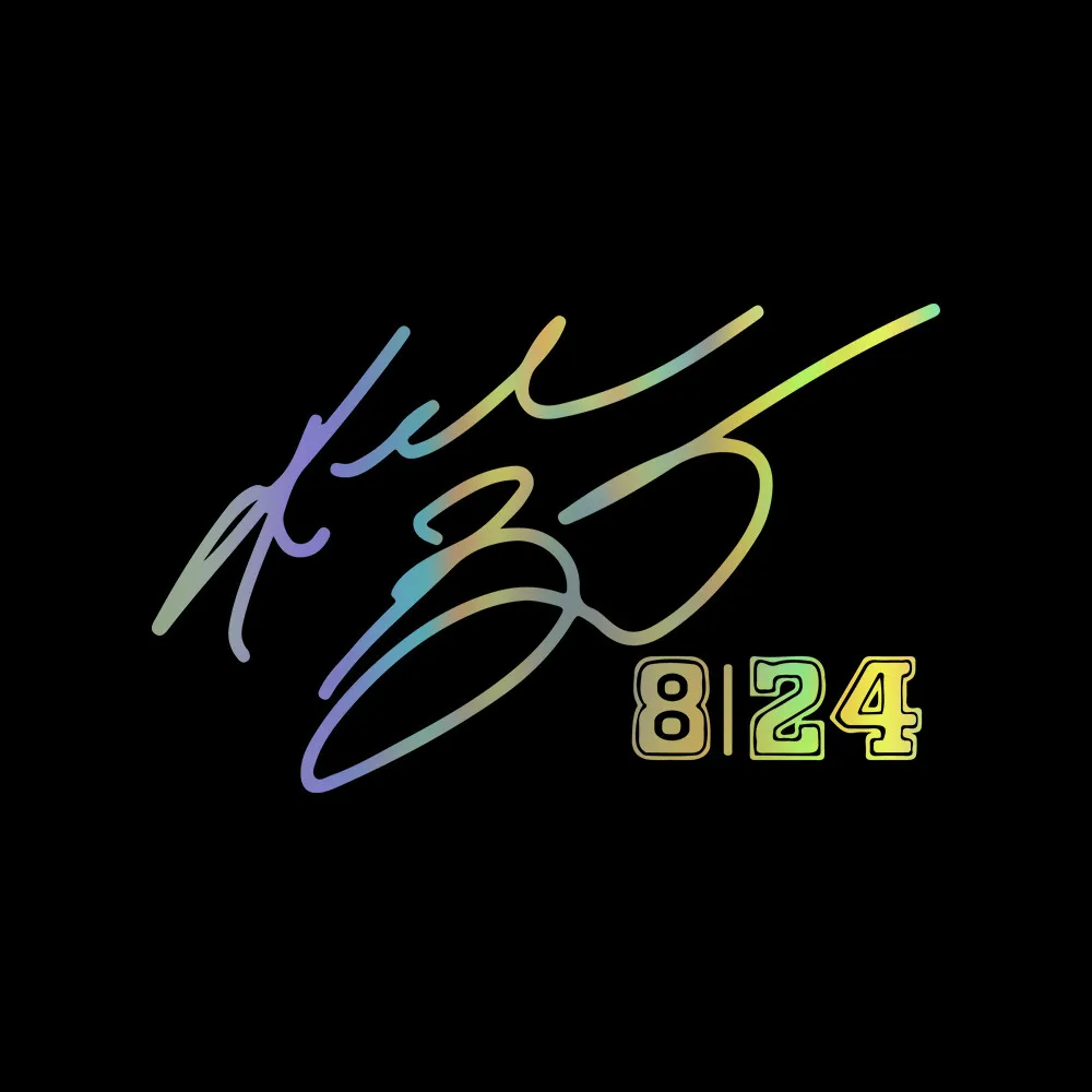 

Интересная Автомобильная наклейка с надписью № 8 и № 24 из ПВХ Kobe, аксессуары, наклейка на дверь, 15 см X 9 см