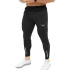 Черные спортивные штаны для тренажерного зала, джоггеры, облегающие брюки, мужские повседневные брюки, мужские тренировочные хлопковые тренировочные штаны, спортивная одежда для бега