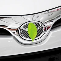 4pcs light panel trim soft easy installation panel trim cover carbon fiber front logo sticker trim panel decor sticker