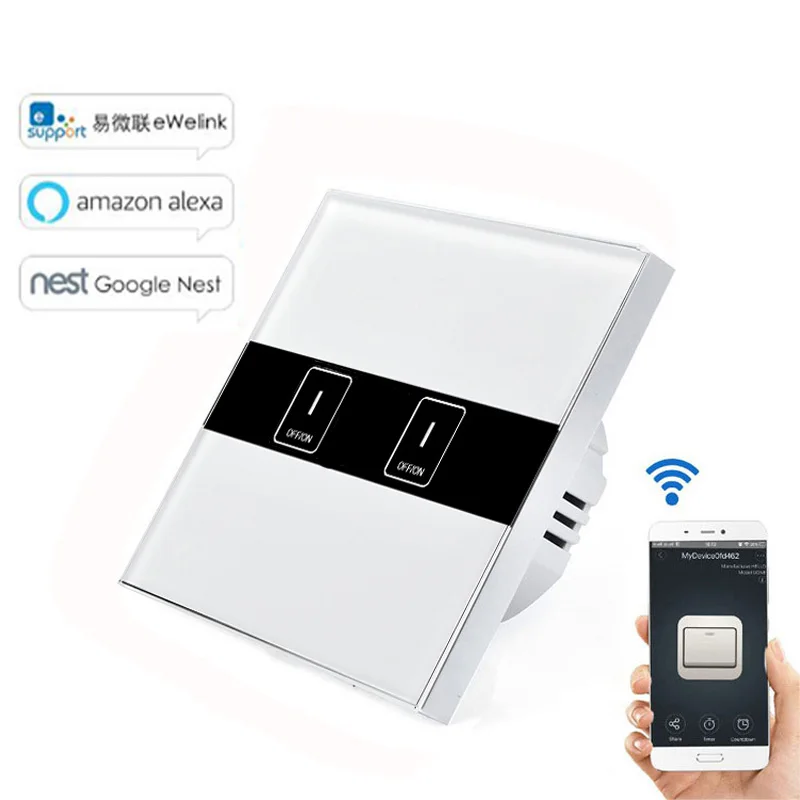 Стандарт ЕС eWelink 2 банда Wifi переключатель управления через Android и IOS беспроводной
