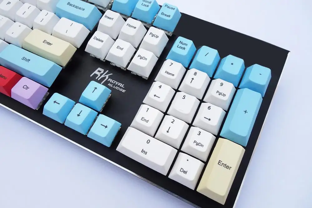 NPKC мелки колпачки для ключей сублимированные пустые толстые клавиши PBT вишневый