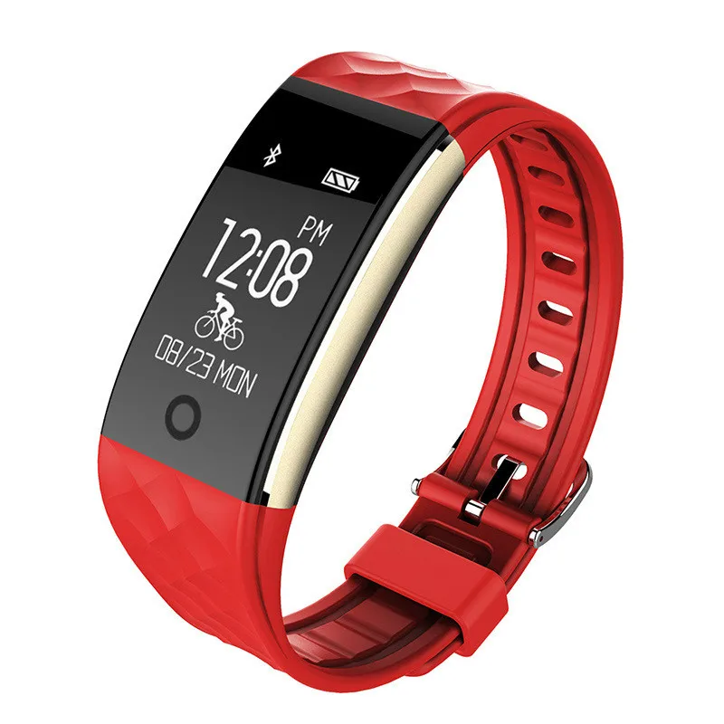 

S2 Bluetooth heart rate monitor sports watch health pedometer wearable smart message alerts waterproof bracelet Luxury Fashion