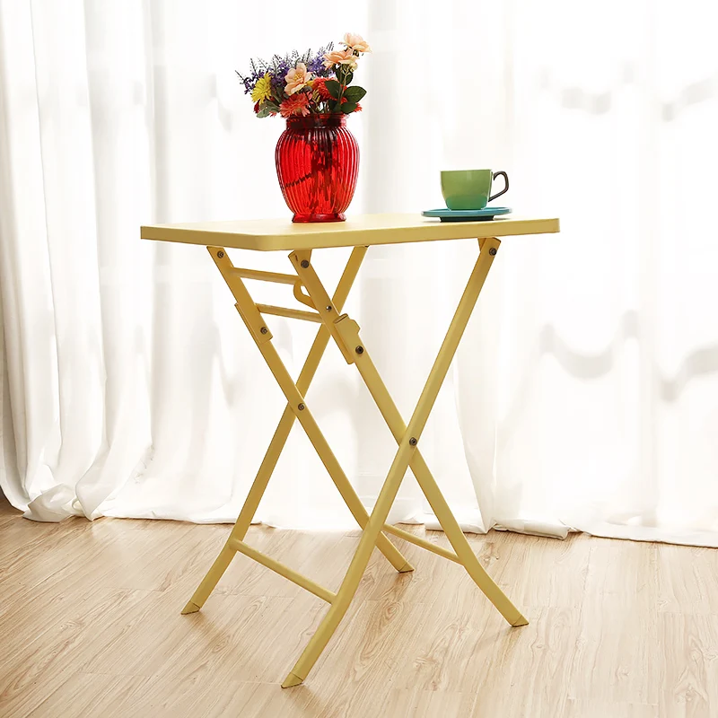 

Складной стол для кемпинга из нержавеющей стали в скандинавском стиле, современный простой стол для отдыха на открытом воздухе на балконе, ...