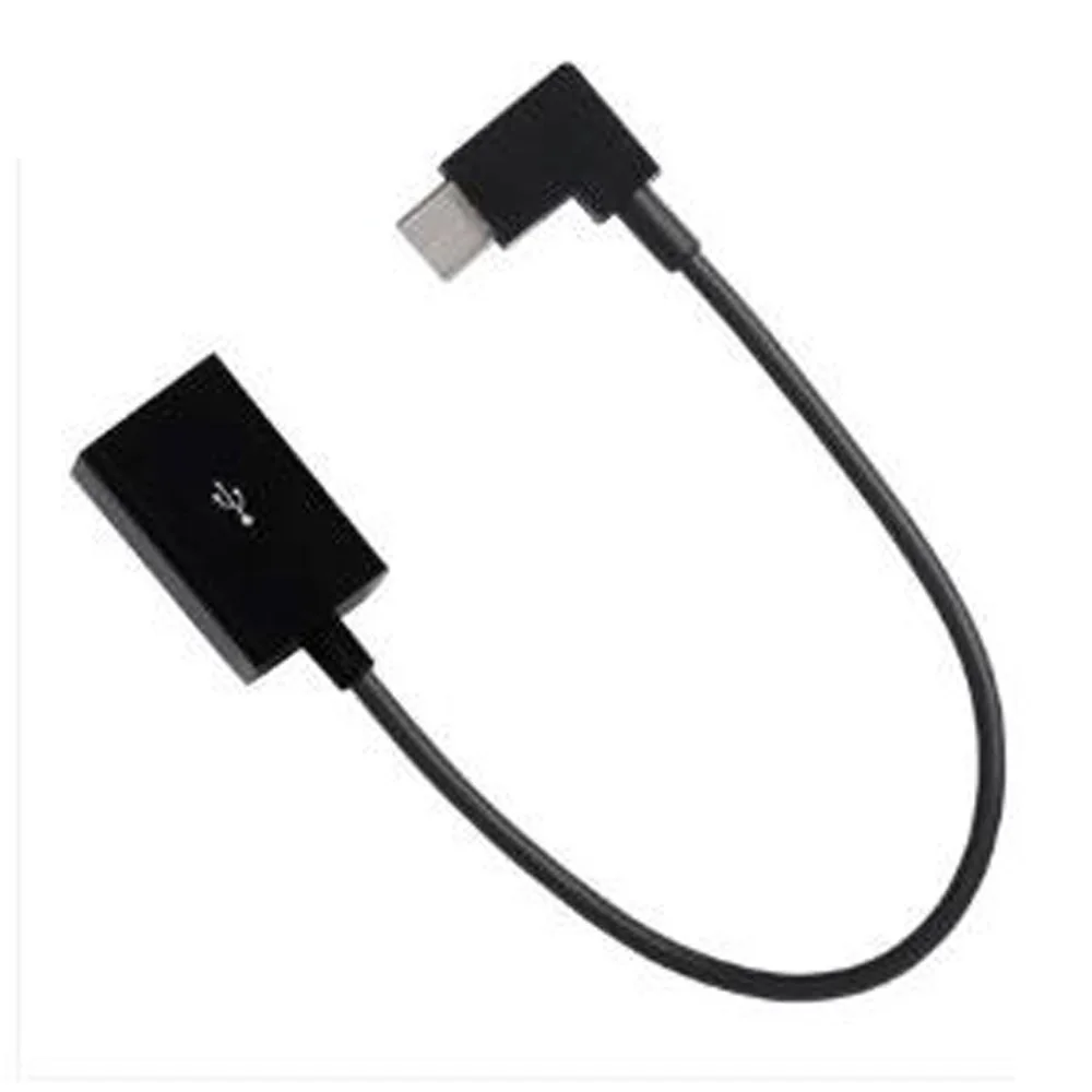 Высококачественный локоть черного и белого цвета 0 1 м USB3.1 Type C штекер-гнездо USB 2 OTG