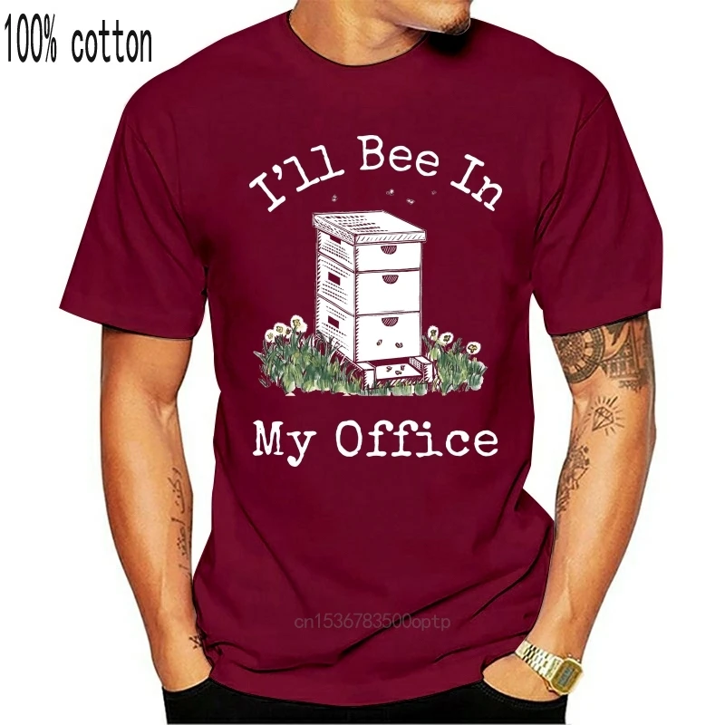 Забавная Мужская футболка для женщин и мужчин крутая пчеловода iwill Bee In My Office
