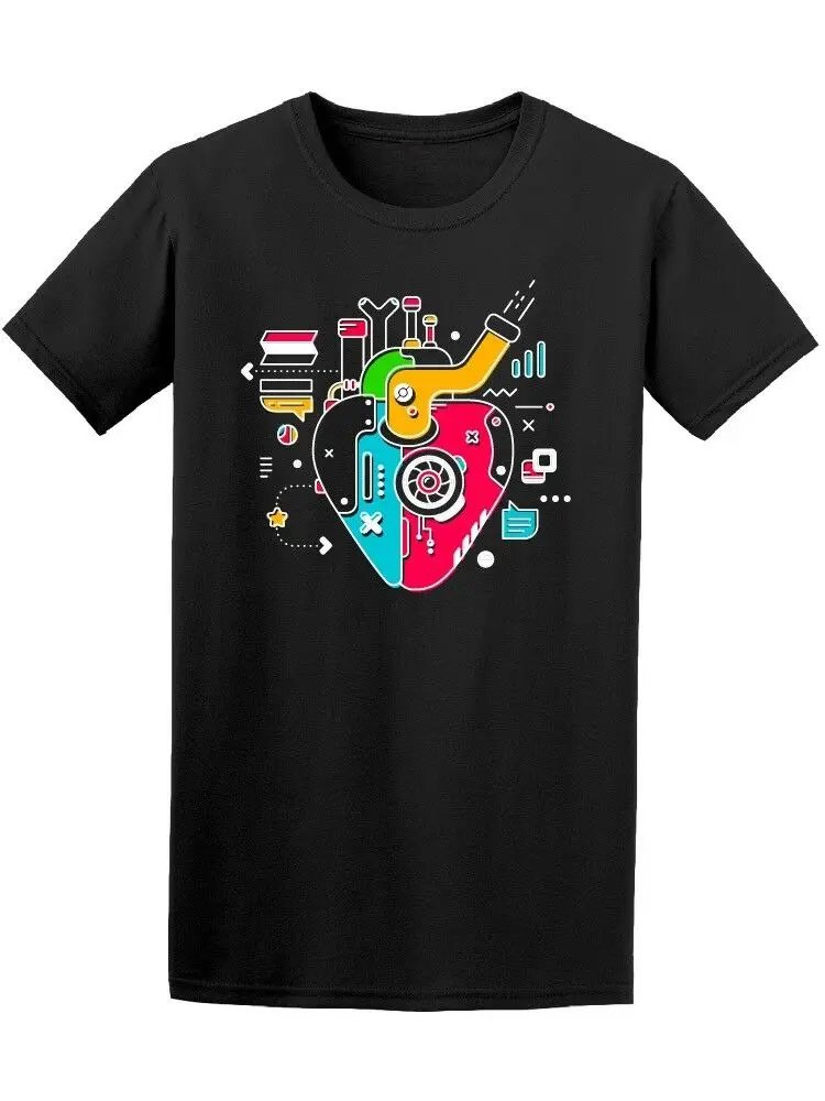 

Industrial Working Heart Men's T-Shirt Cotton O-Neck Short Sleeve T Shirt Size S-3XL