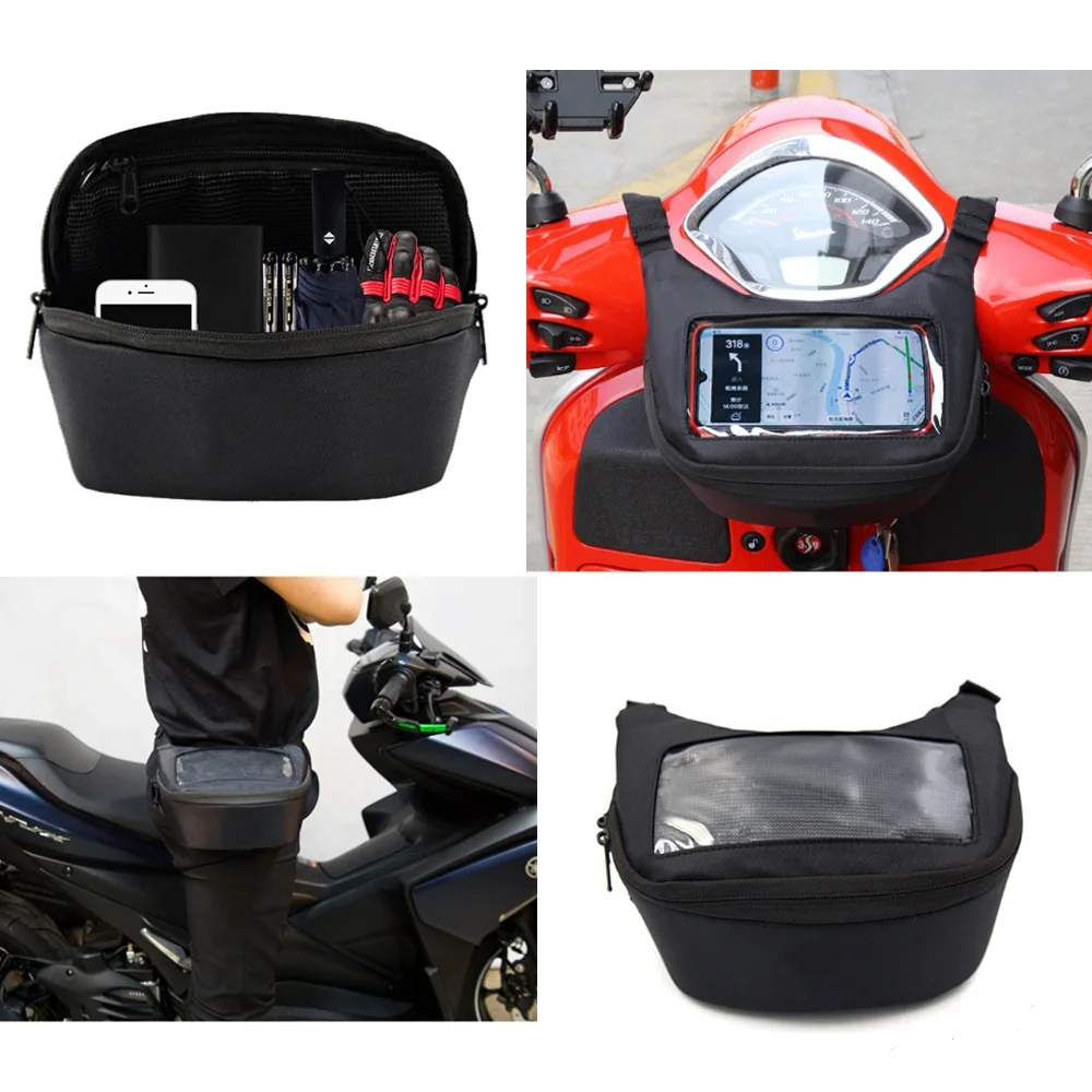 

Сумка на руль мотоцикла для Burgman 650 250 400 SR MAX 250 300, 400, цитата 250, искусственный топливный бак, сумка для телефона