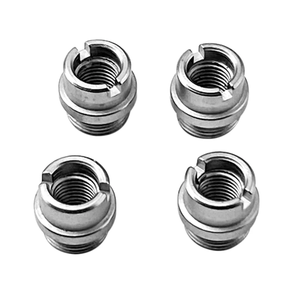 

4pcs Thread Standard Thickness 416 Stainless Steel CNC Machined 1911 Grip Screw Bushings Small Hunting Silver Spare Parts Hard