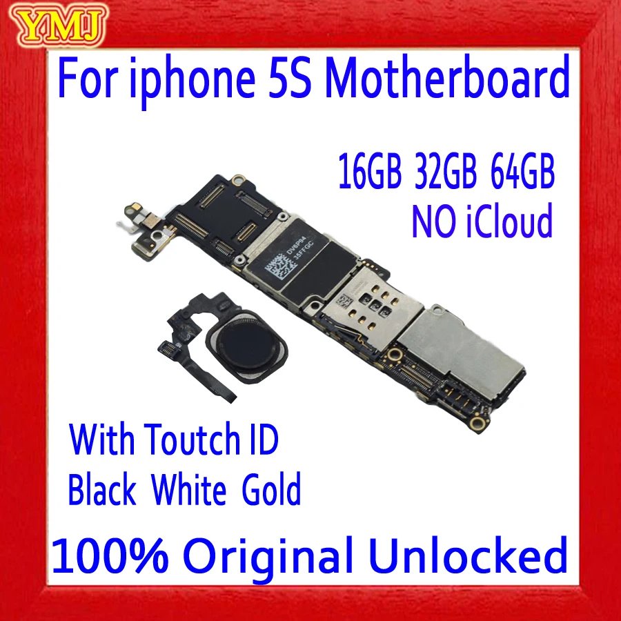 Материнская плата для iphone 5S 16 Гб/32 ГБ/64 ГБ с полным чипом 100% оригинальная